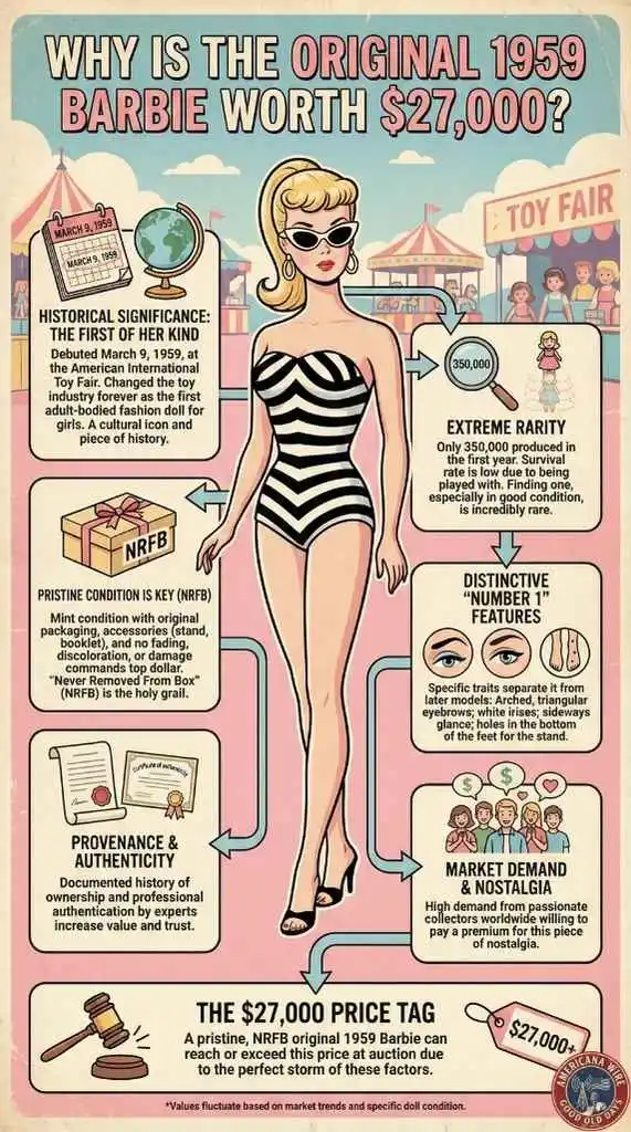 Why original barbie doll worth so much