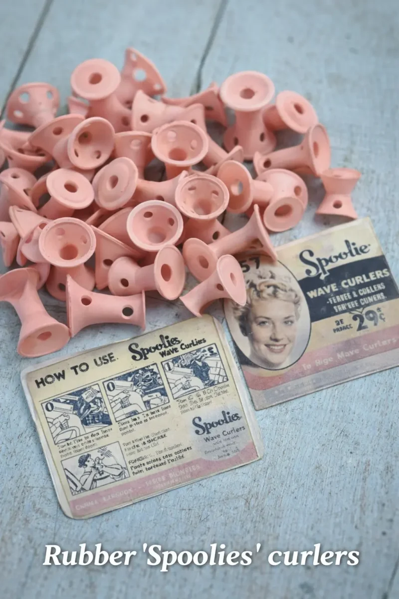 Rubber 'Spoolies' curlers